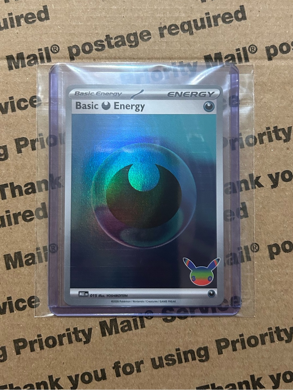 Holo Basic Energy 30th Celebration Pokemon TCG Card No. 015